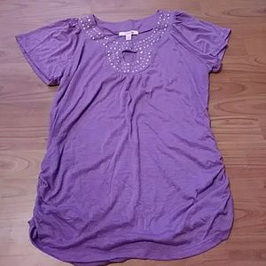 NWOT studded keyhole top